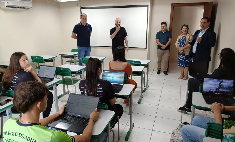 Reunião do programa Talento Tech em Manfrinópolis.