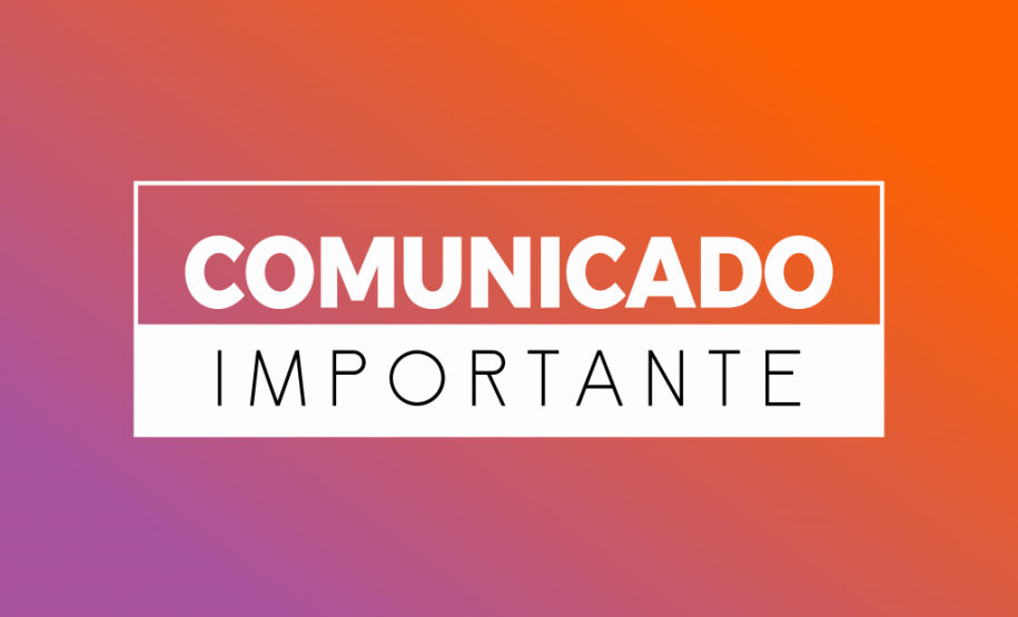 COMUNICADO IMPORTANTE 2020