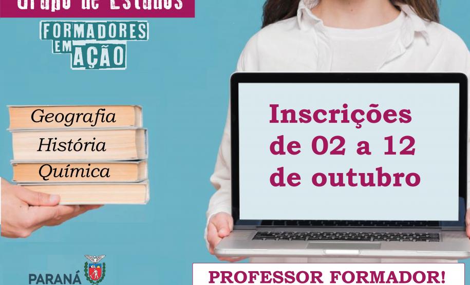 Inscrições para o Grupo de Estudos Formadores em Ação