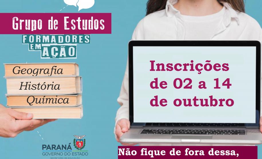 Inscrições para o Grupo de Estudos Formadores em Ação